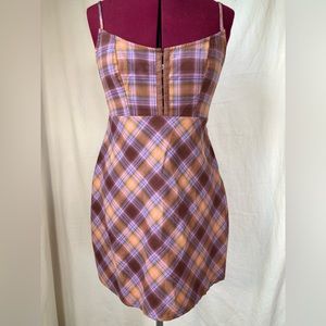 Urban Outfitters Plaid Mini Dress